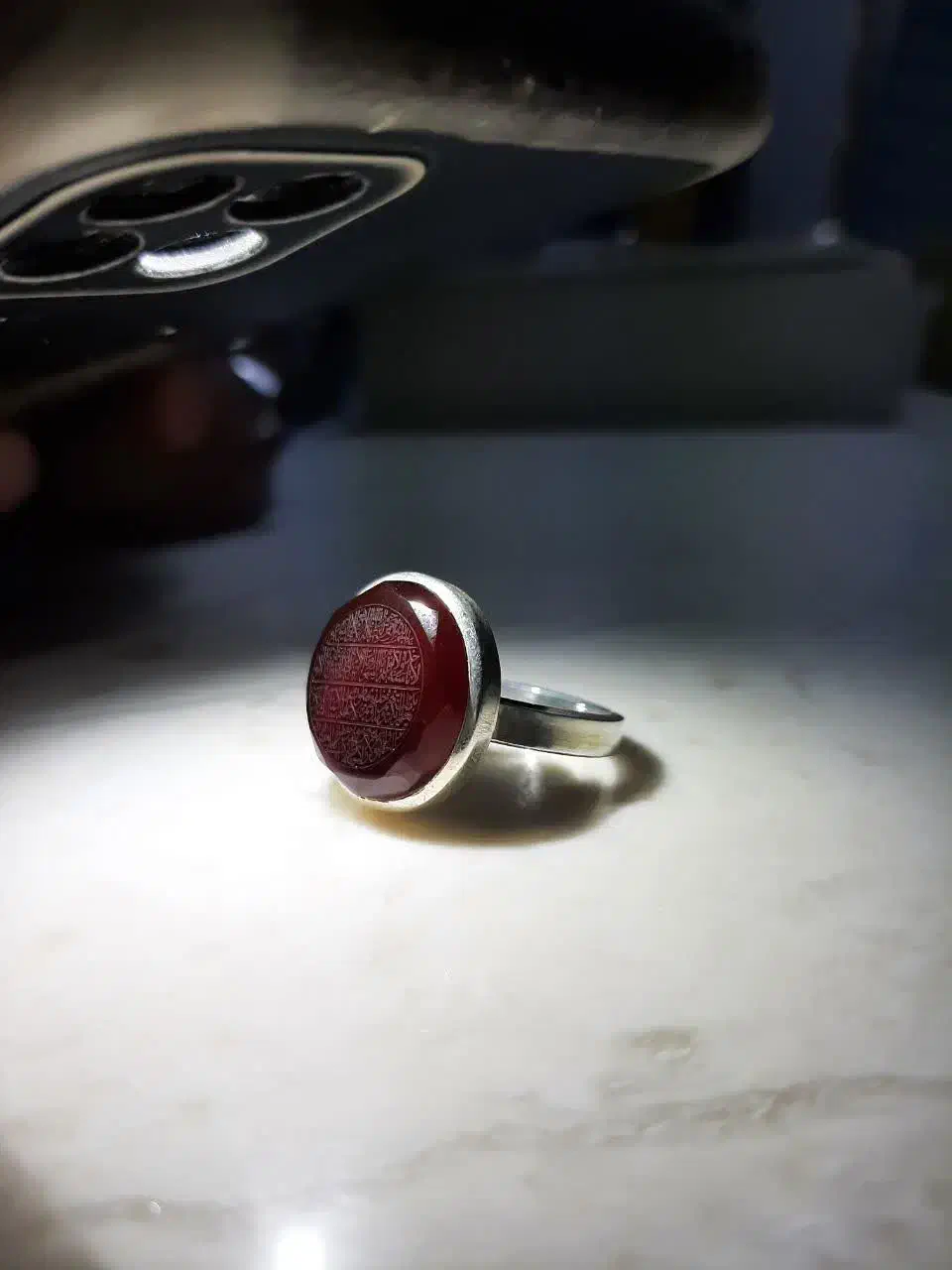 انگشتر عقیق سرخ خطی|جواهرات|قم, نیروگاه|دیوار