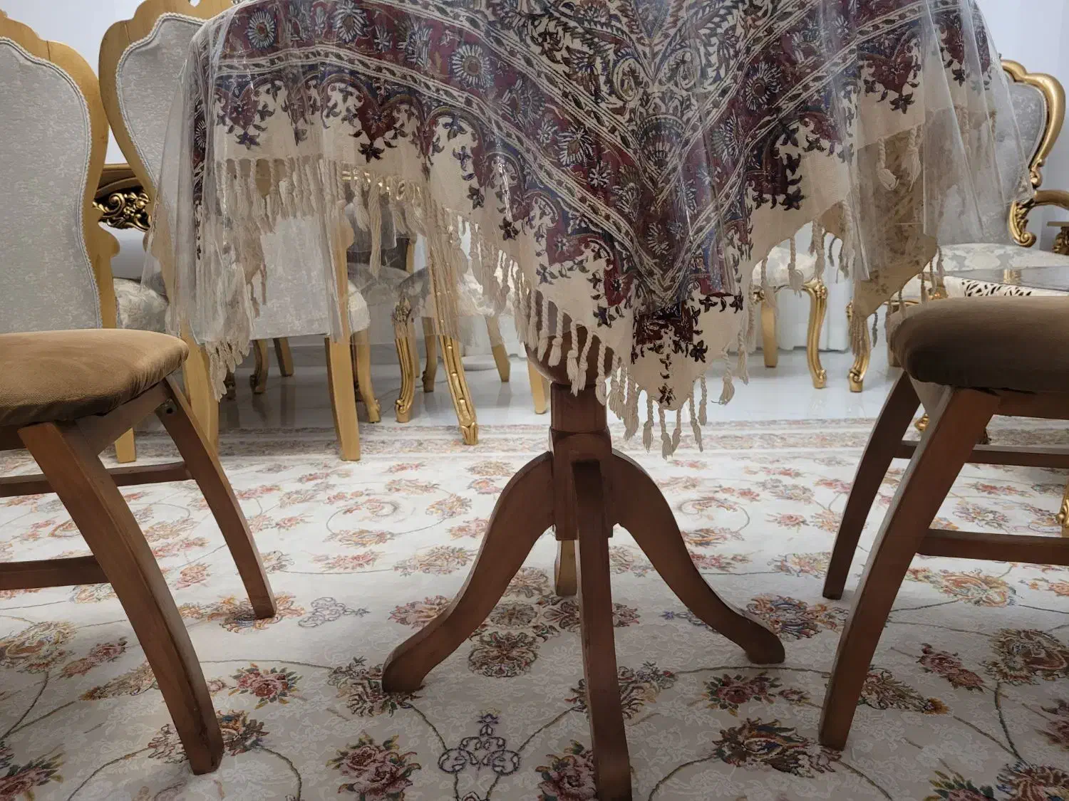 میز ناهار خوری چوب دو نفره|میز و صندلی غذاخوری|چالوس, |دیوار