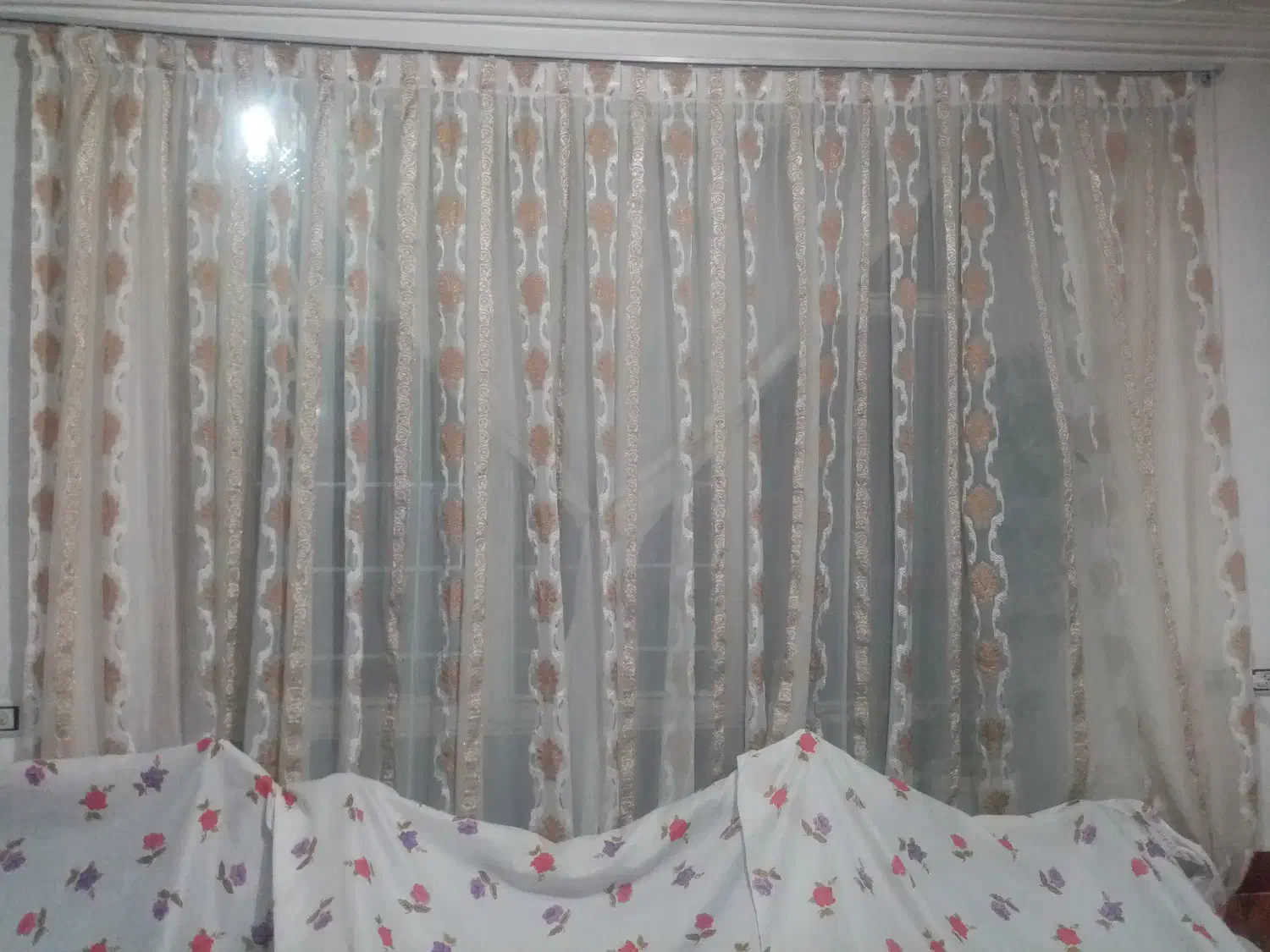 پرده حریر|پرده، رانر، رومیزی|بناب, |دیوار