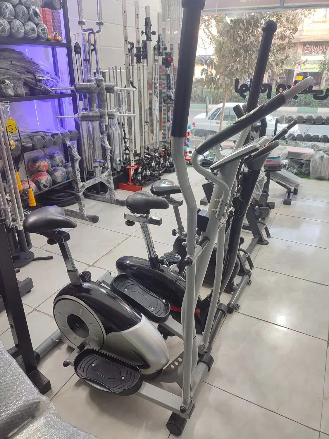 اسکی فضایی لایف پاور دو کاره (دوچرخه ثابت)|تجهیزات ورزشی|قم, حاج خلیل|دیوار
