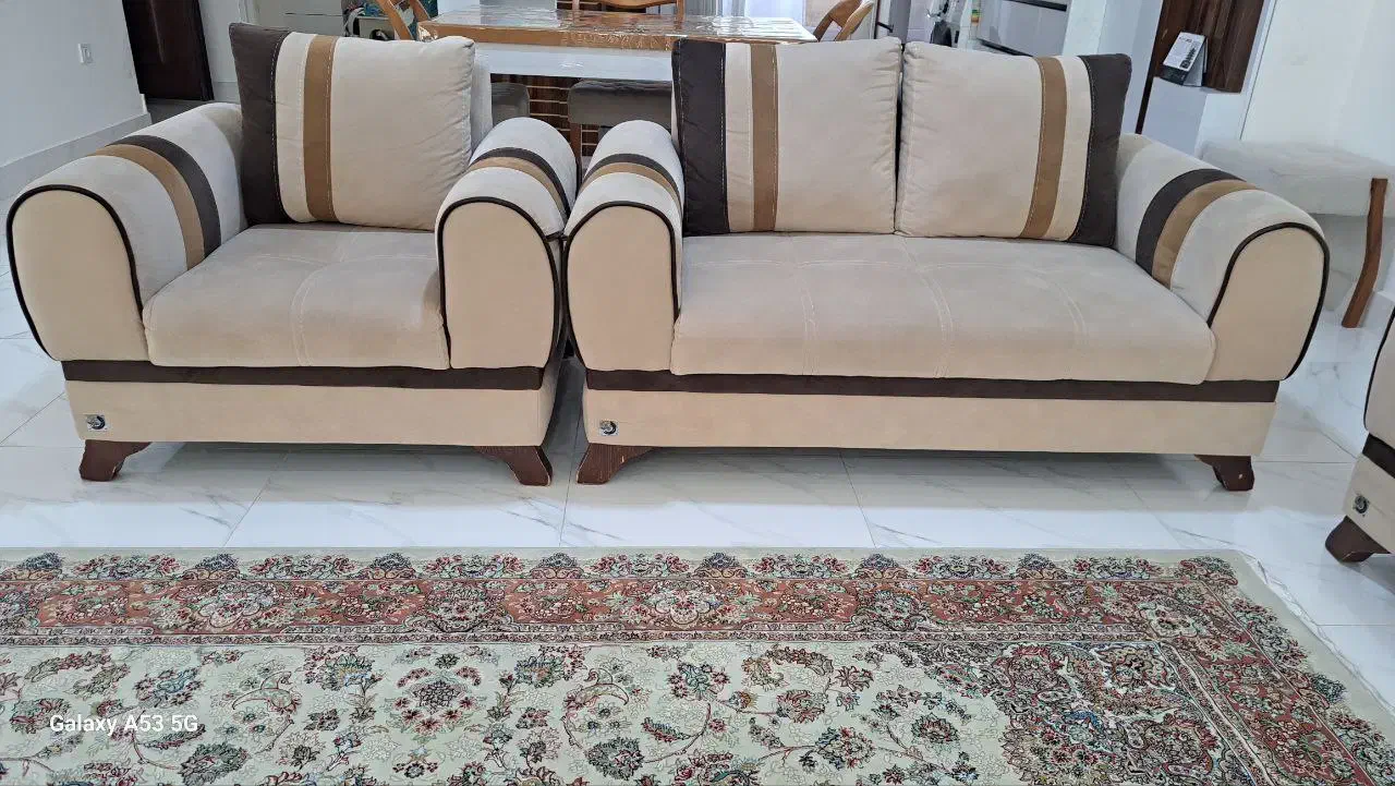 مبل راحتی هفت نفره سالم|مبلمان خانگی و میز عسلی|سنندج, |دیوار