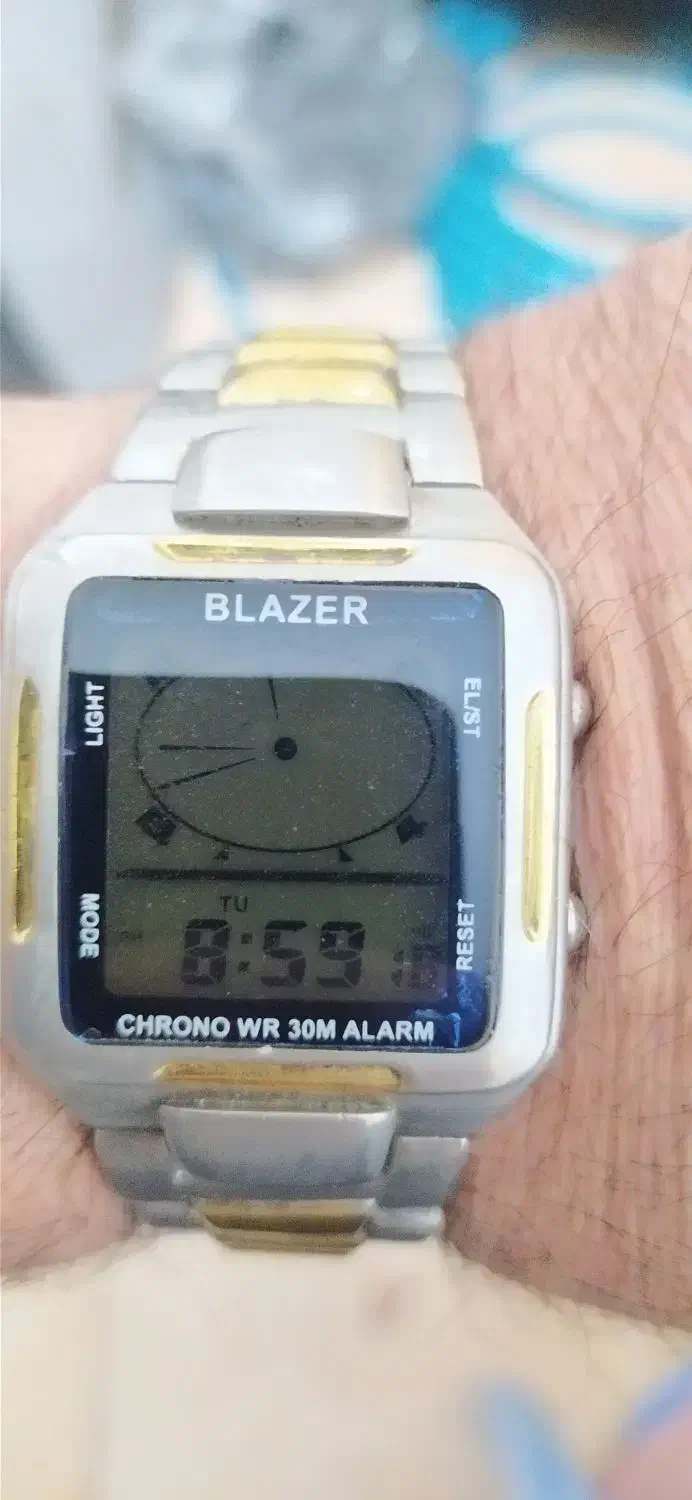 ساعت عتیقه دو زمانه بارنگ مرغوب واستیل بلازر اصل|ساعت|تبریز, |دیوار