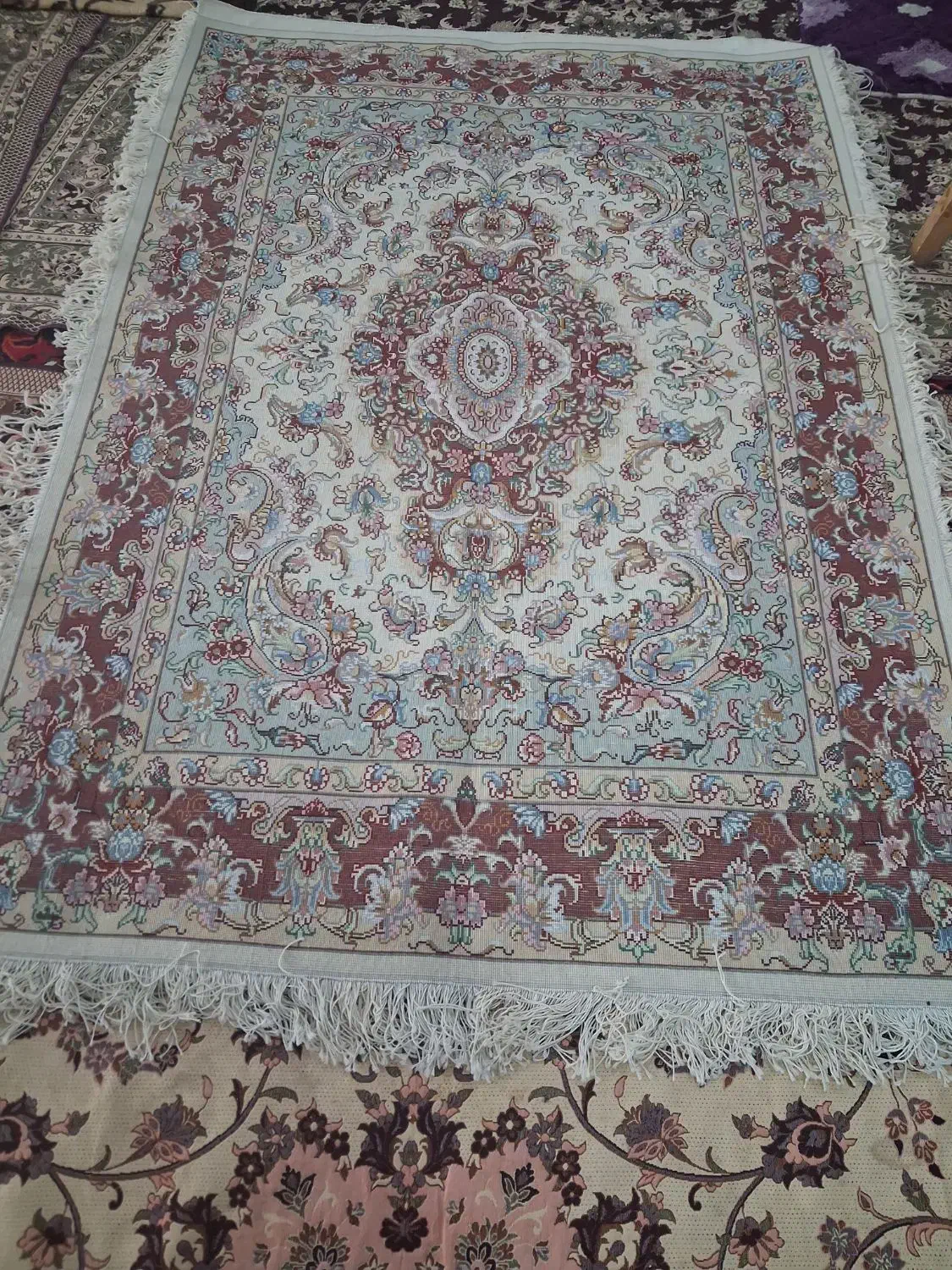 جفت قالیچه خطیبی|فرش|تبریز, |دیوار