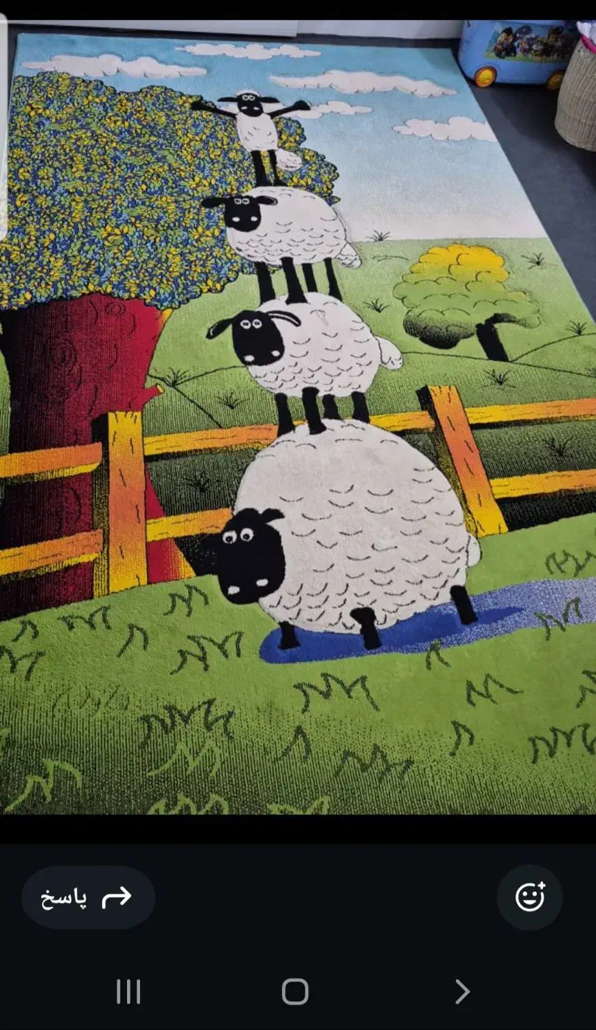 قالی عروسکی|فرش|اهواز, باغ شیخ|دیوار