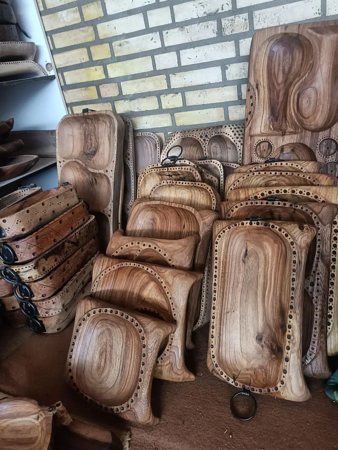 اندازه ظروفی چوبی|ظروف سرو و پذیرایی|فشاپویه, |دیوار