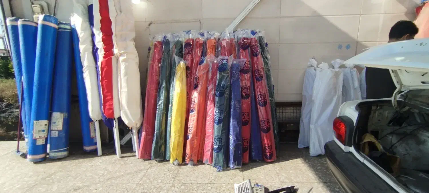 چتر کاسبی، سایه بان. بساط|عمده‌فروشی|آستانه اشرفیه, |دیوار