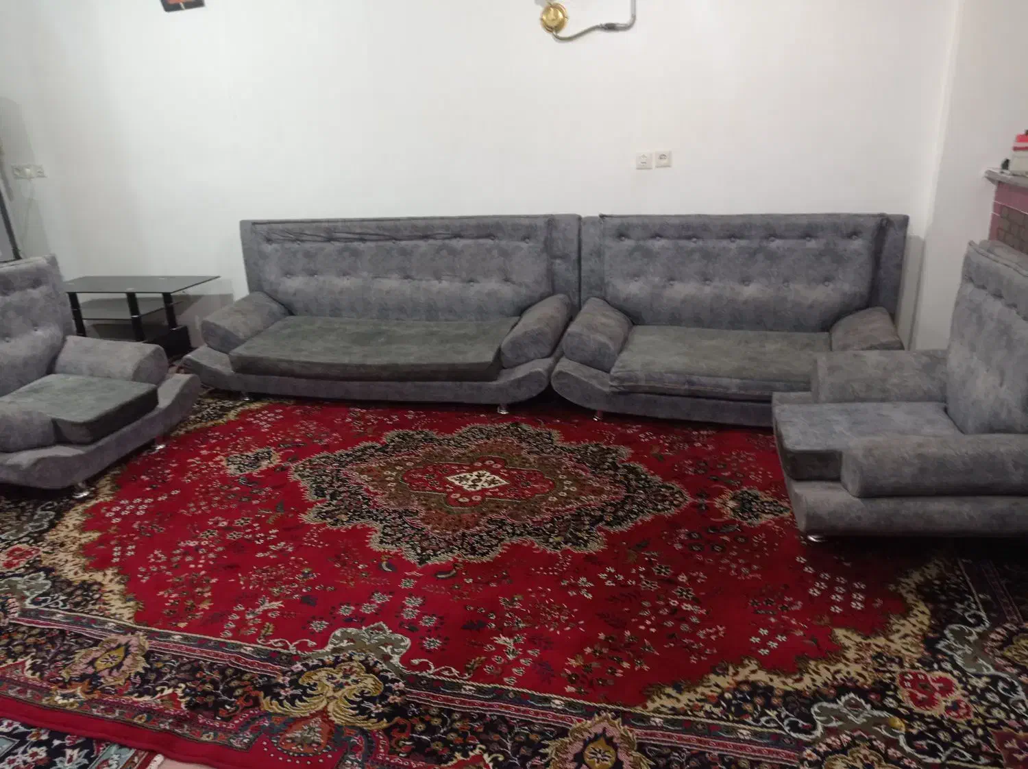 مبل 7نفره|مبلمان خانگی و میز عسلی|میانه, |دیوار