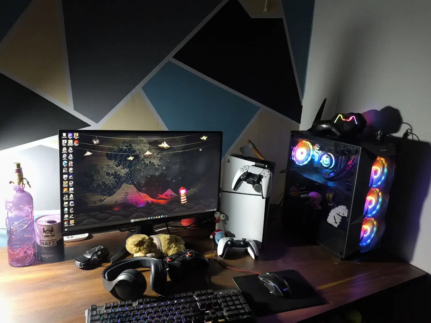 کیس گیمینگ قدرتمند با مانیتور 2k|رایانه رومیزی|پاکدشت, شهرک امام رضا|دیوار