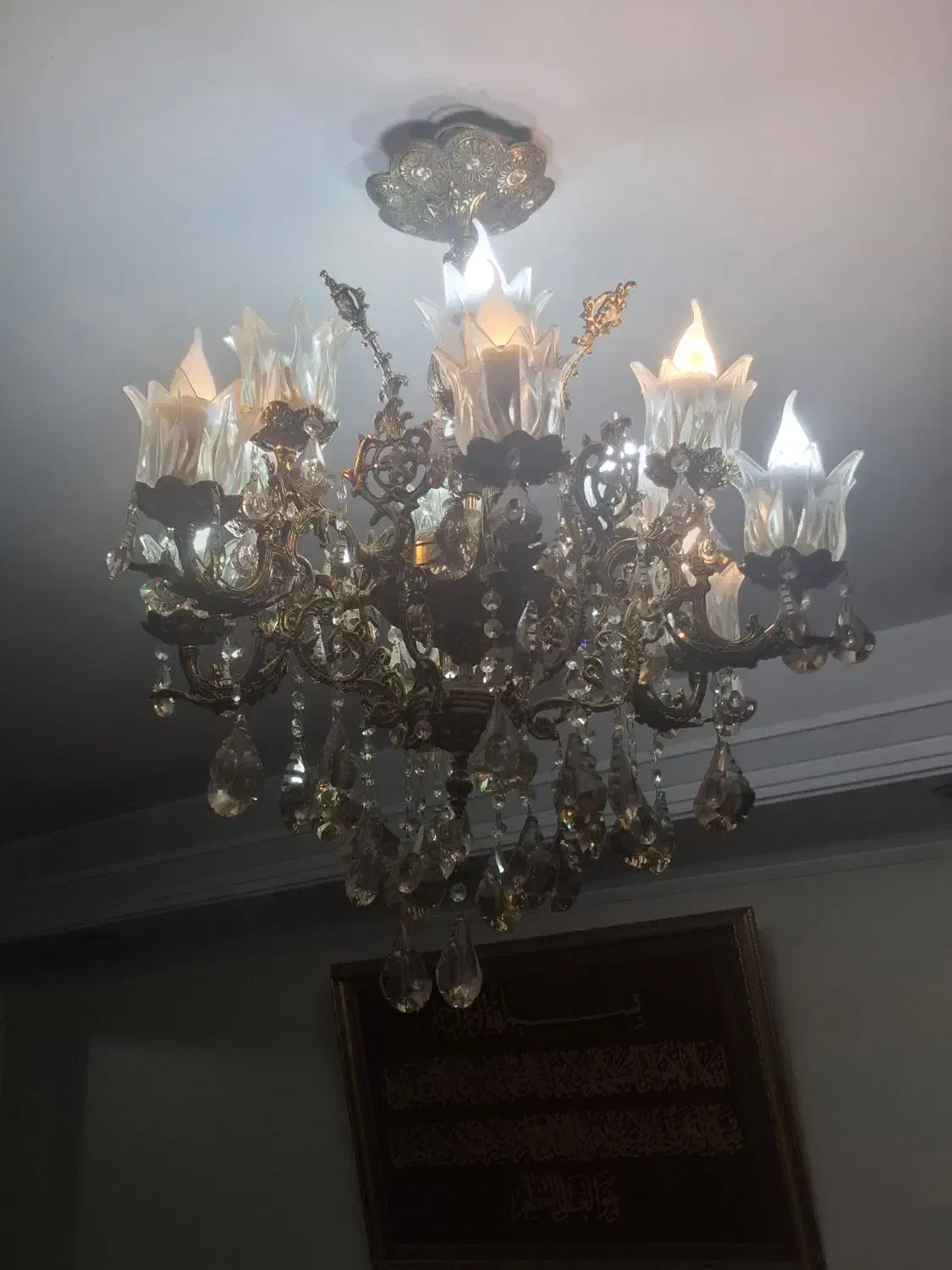 لوستر برنج|لوستر و چراغ آویز|تهران, افسریه شمالی|دیوار