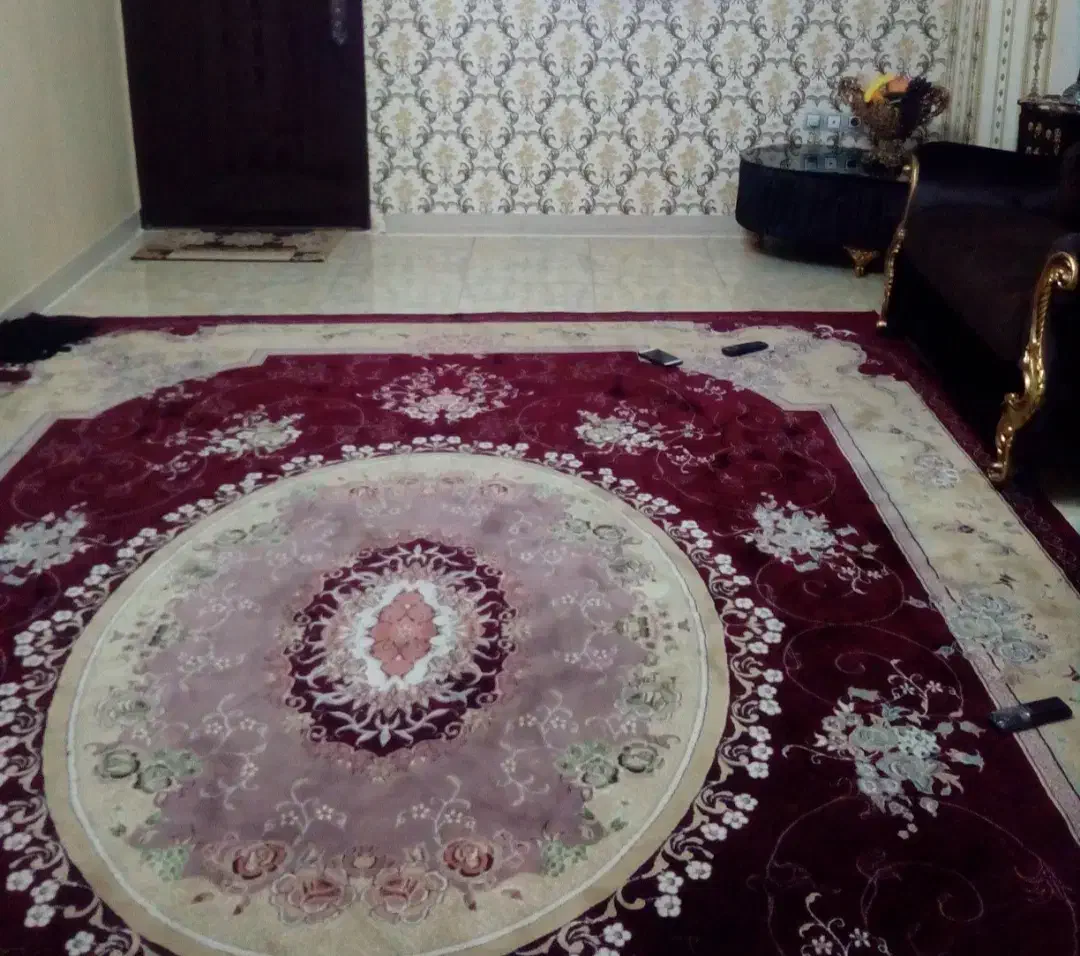 فرش کرم زرشکی ۱۲ متری|فرش|سیاهکل, |دیوار