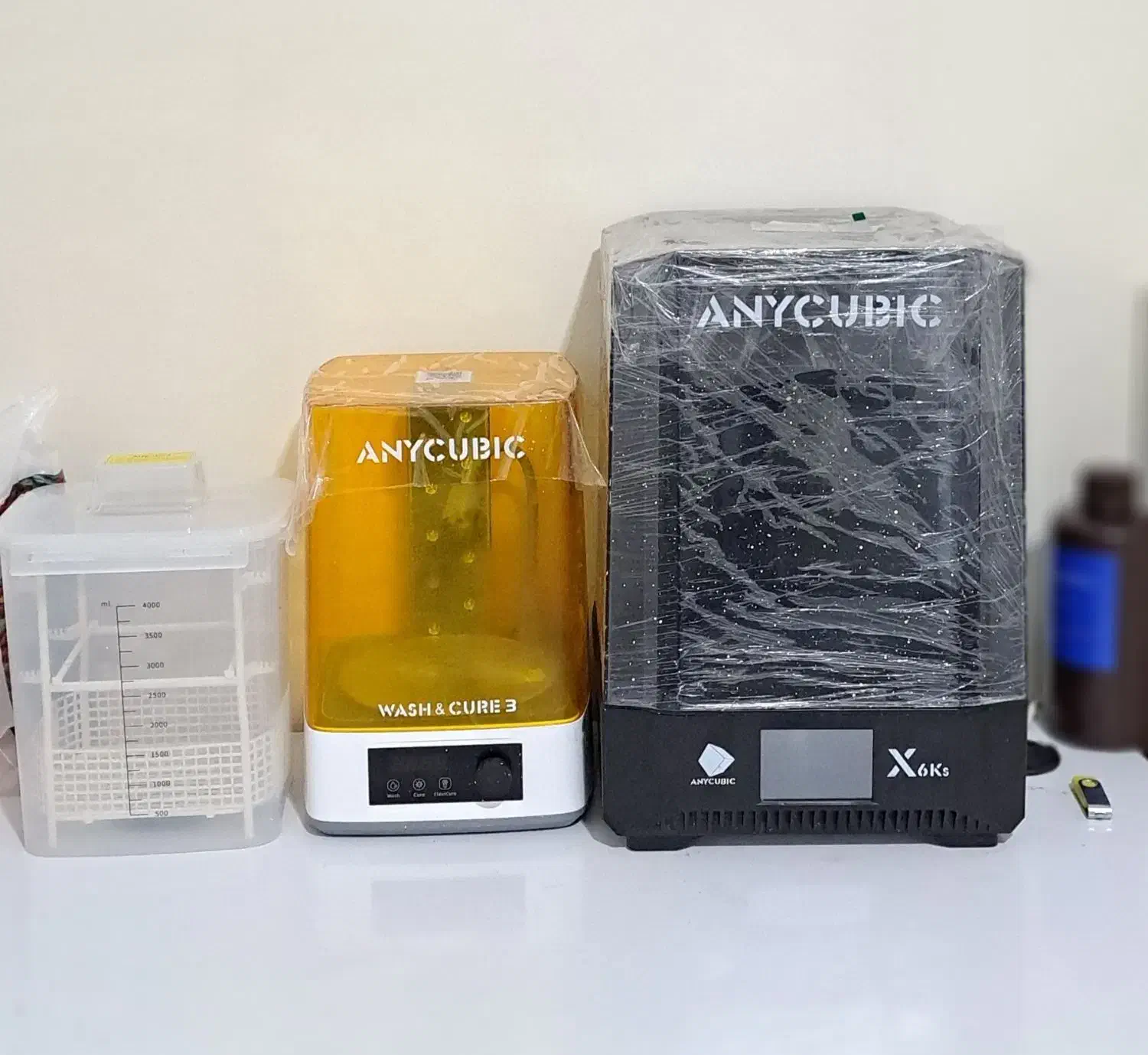 پرینتر سه بعدی anycubic و دستگاه wash&cure|پرینتر، اسکنر، کپی، فکس|تهران, وردآورد|دیوار