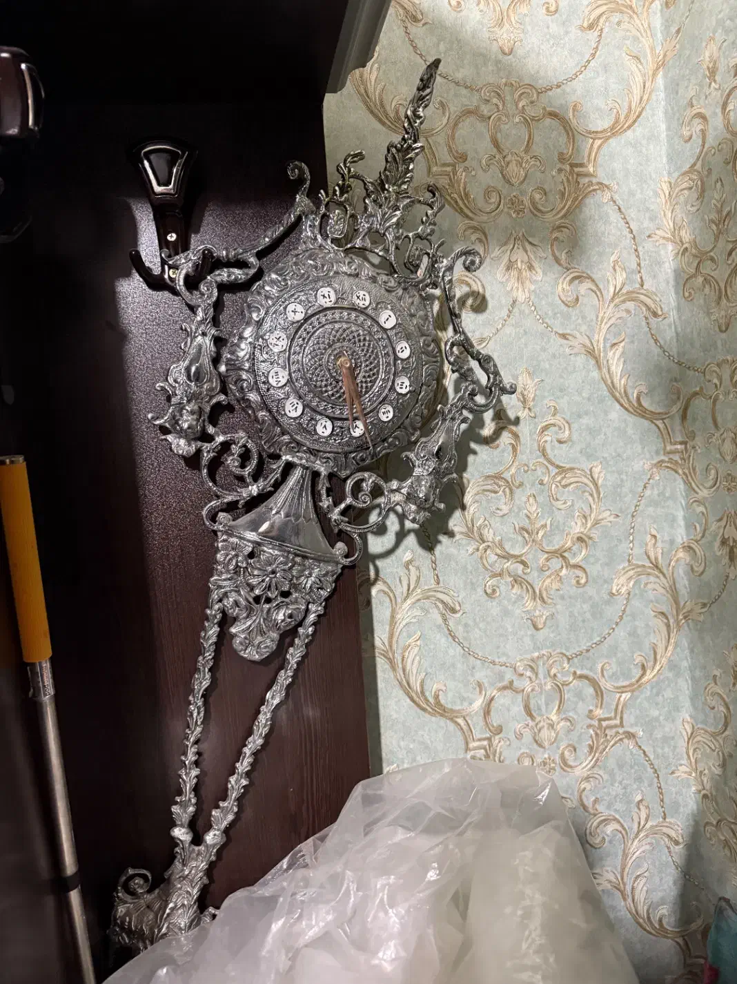 ساعت دیوار آینه شمعدان|ساعت دیواری و تزئینی|ممقان, |دیوار