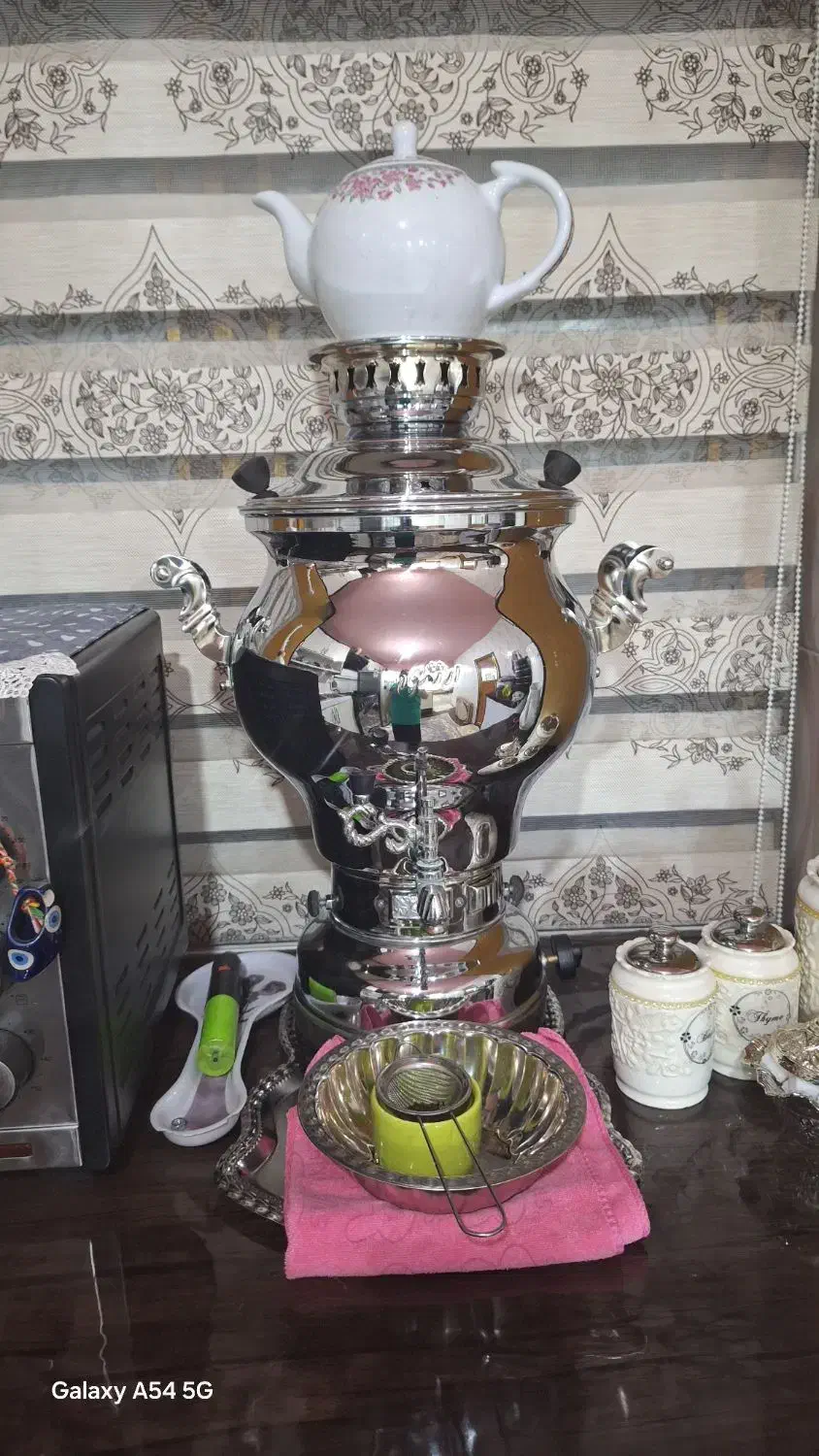 سماور هشت لیتری|سماور، چای‌ساز، قهوه‌ساز|قروه, |دیوار