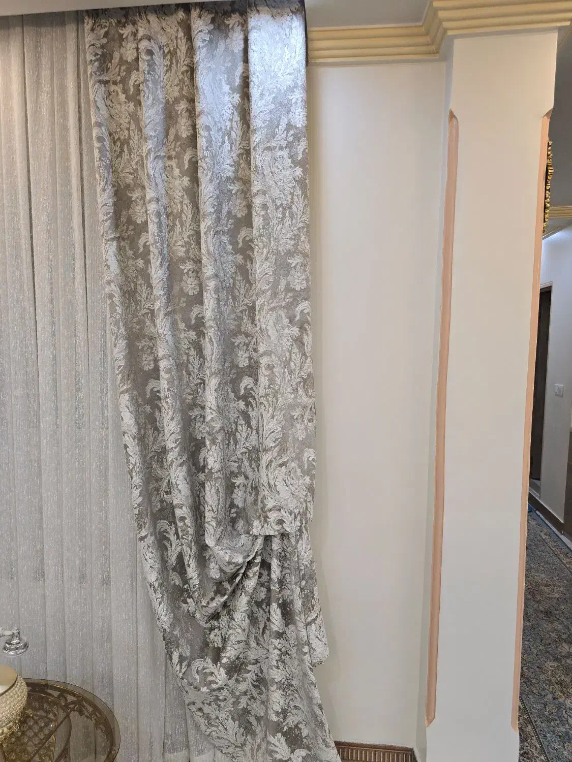 والان پرده نگین دار|پرده، رانر، رومیزی|تهران, سجاد|دیوار