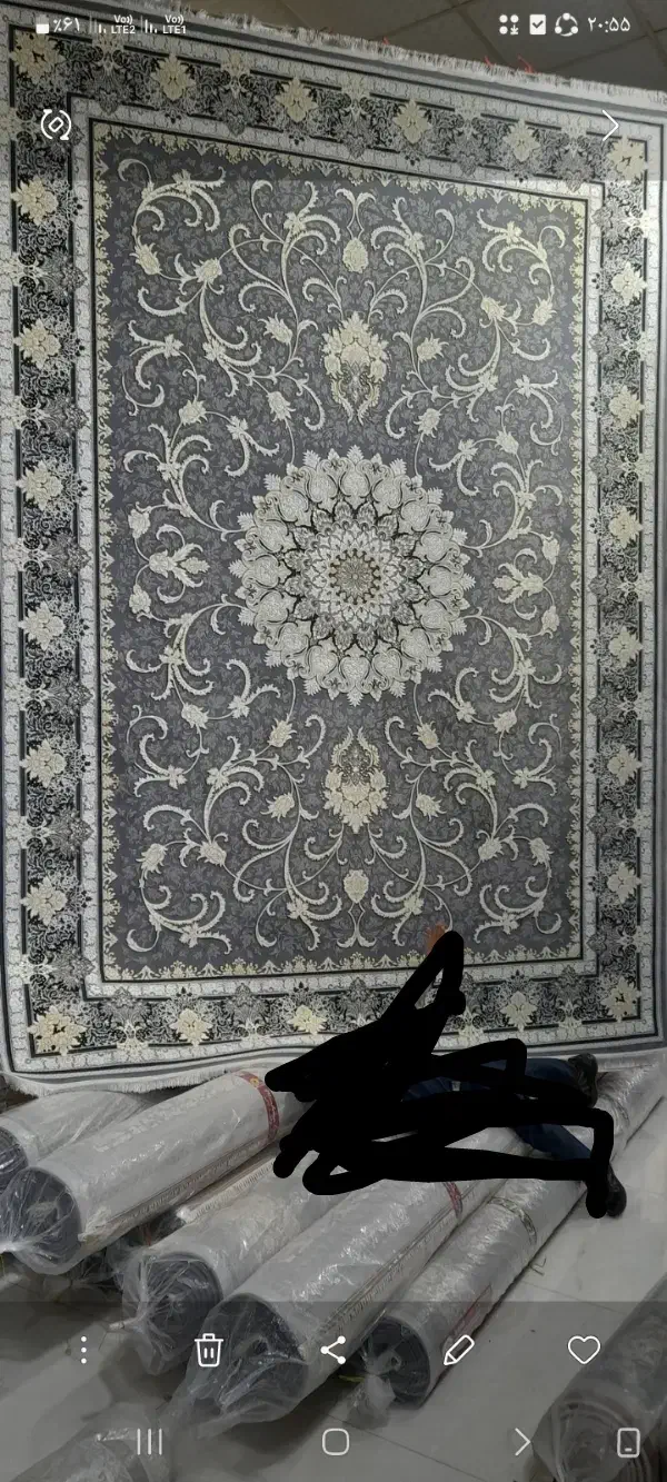 فرش ۱۲متری گل برجسته|فرش|کوهدشت, |دیوار