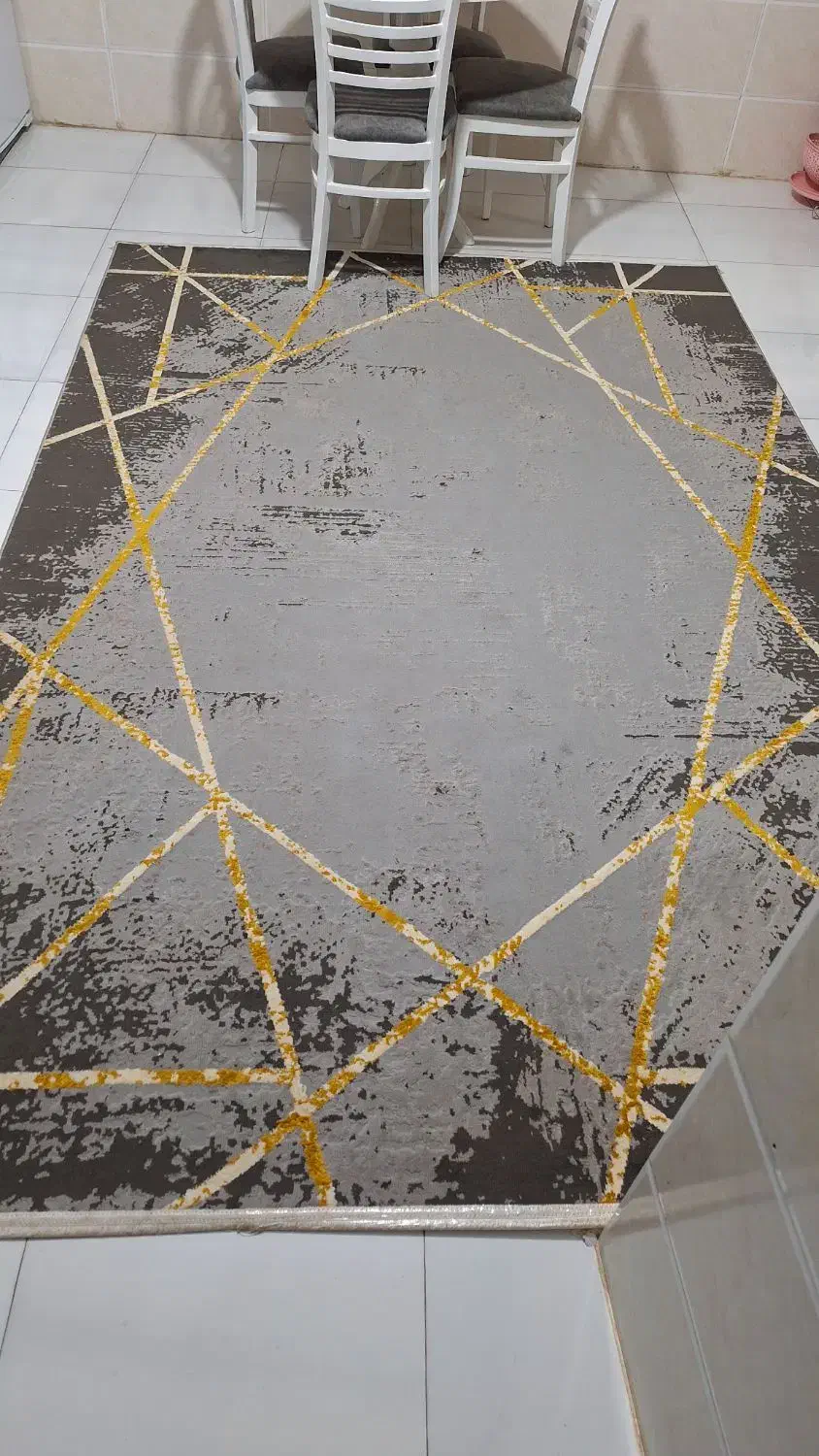 گلیم ۶ متری توسی نوار طلا|گلیم، جاجیم، گبه|اقبالیه, |دیوار