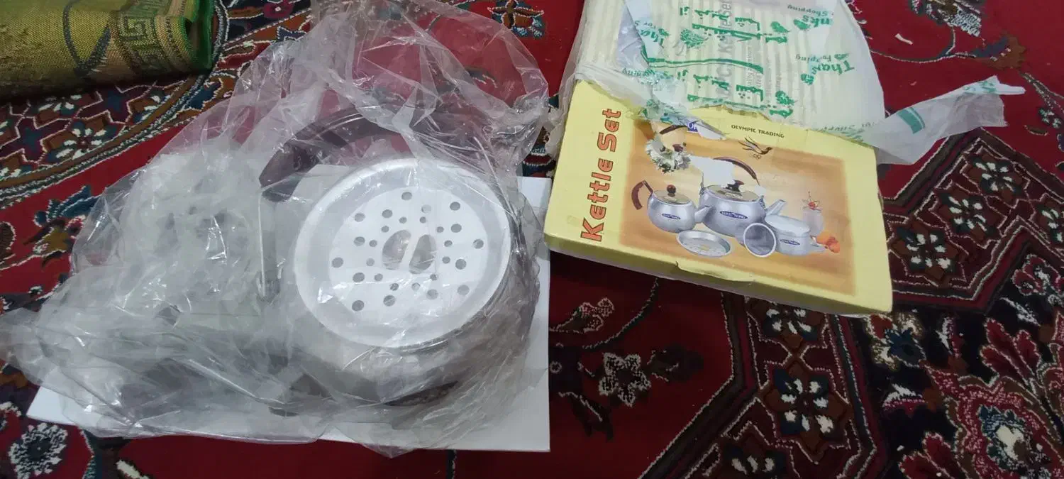 کتری قوری با قندون نو نو|قوری، کتری، قهوه‌ساز دستی|قزوین, |دیوار