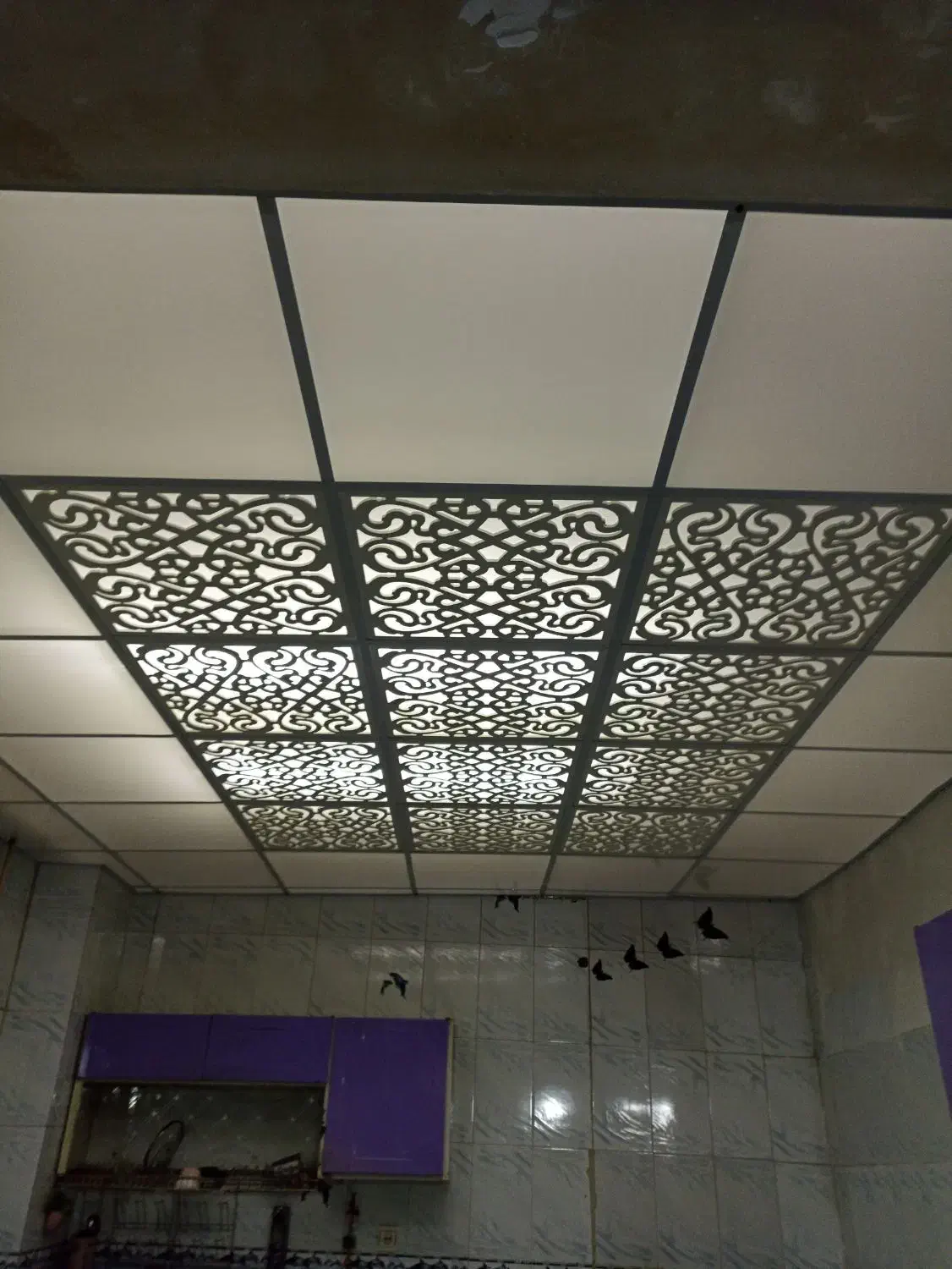 اجرای تایل 60+60و دیوار پوش پی وی سی|خدمات پیشه و مهارت|کرمانشاه, |دیوار