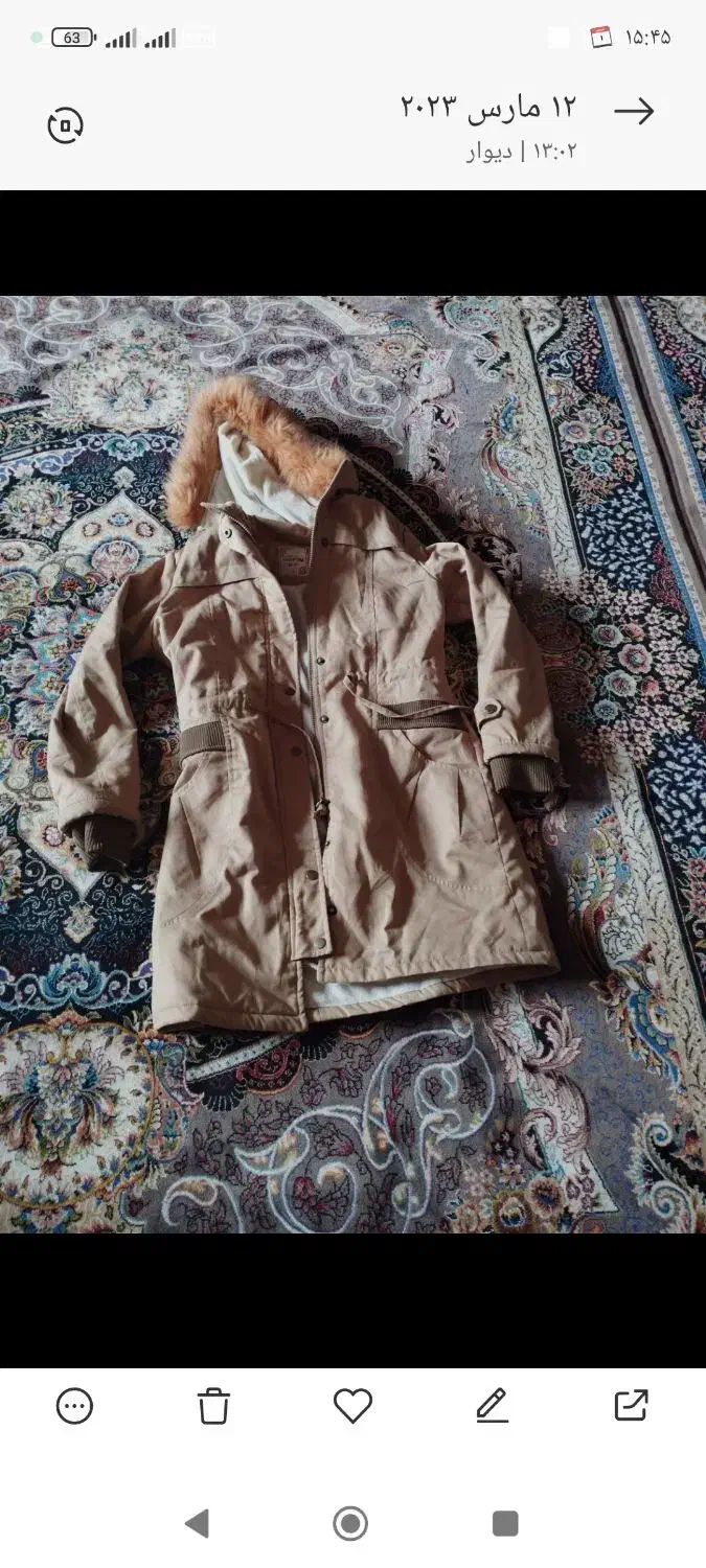 پالتو در حد نو سالم|لباس|دهگلان, |دیوار