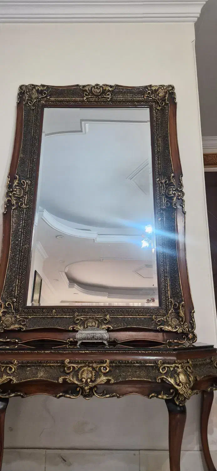 آیینه و کنسول چوبی|آینه|تهران, سردارجنگل|دیوار