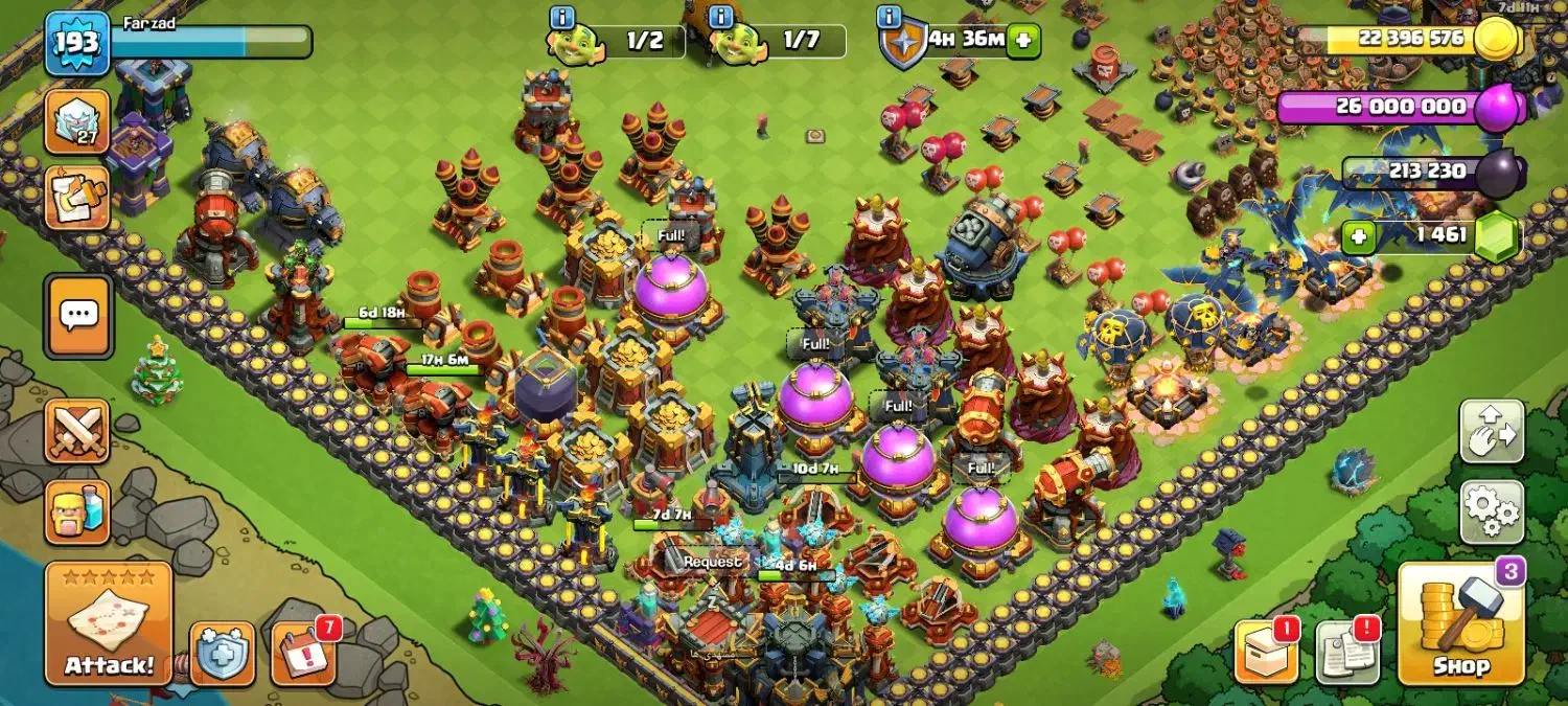 اکانت کلش توضیحات رو بخونید|کنسول، بازی ویدئویی و آنلاین|فولادشهر, مسکن مهر فولادشهر|دیوار