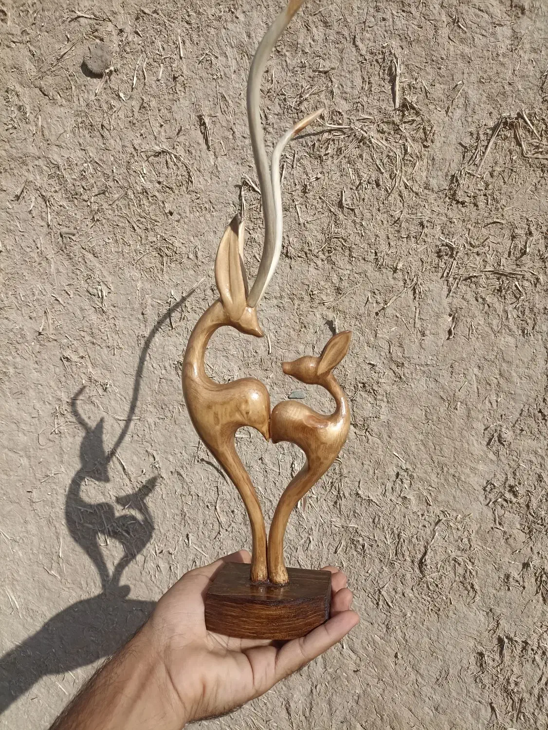 غزال چوبی|صنایع دستی و سایر لوازم تزئینی|رشت, بازار|دیوار