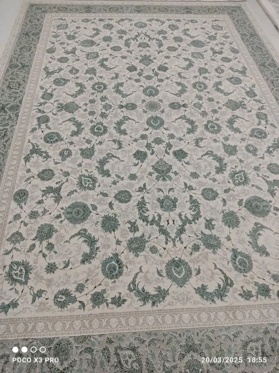 فرش ویسکوز ۹متری  قیطران ۱۲۰۰ شانه تراکم۳۶۰۰|فرش|اندیمشک, |دیوار