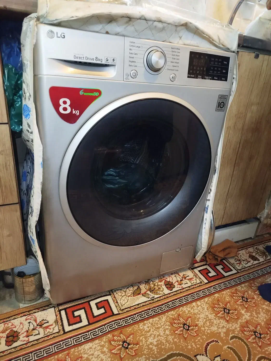 لباسشویی ال جی ۸ کیلویی|ماشین لباسشویی و خشک‌کن لباس|ری, دولت‌آباد|دیوار