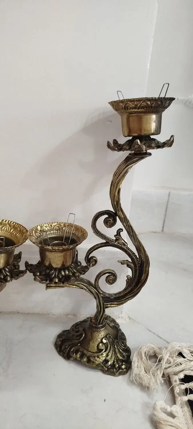 شمعدان های زیبا وسنگین|صنایع دستی و سایر لوازم تزئینی|بیرجند, |دیوار