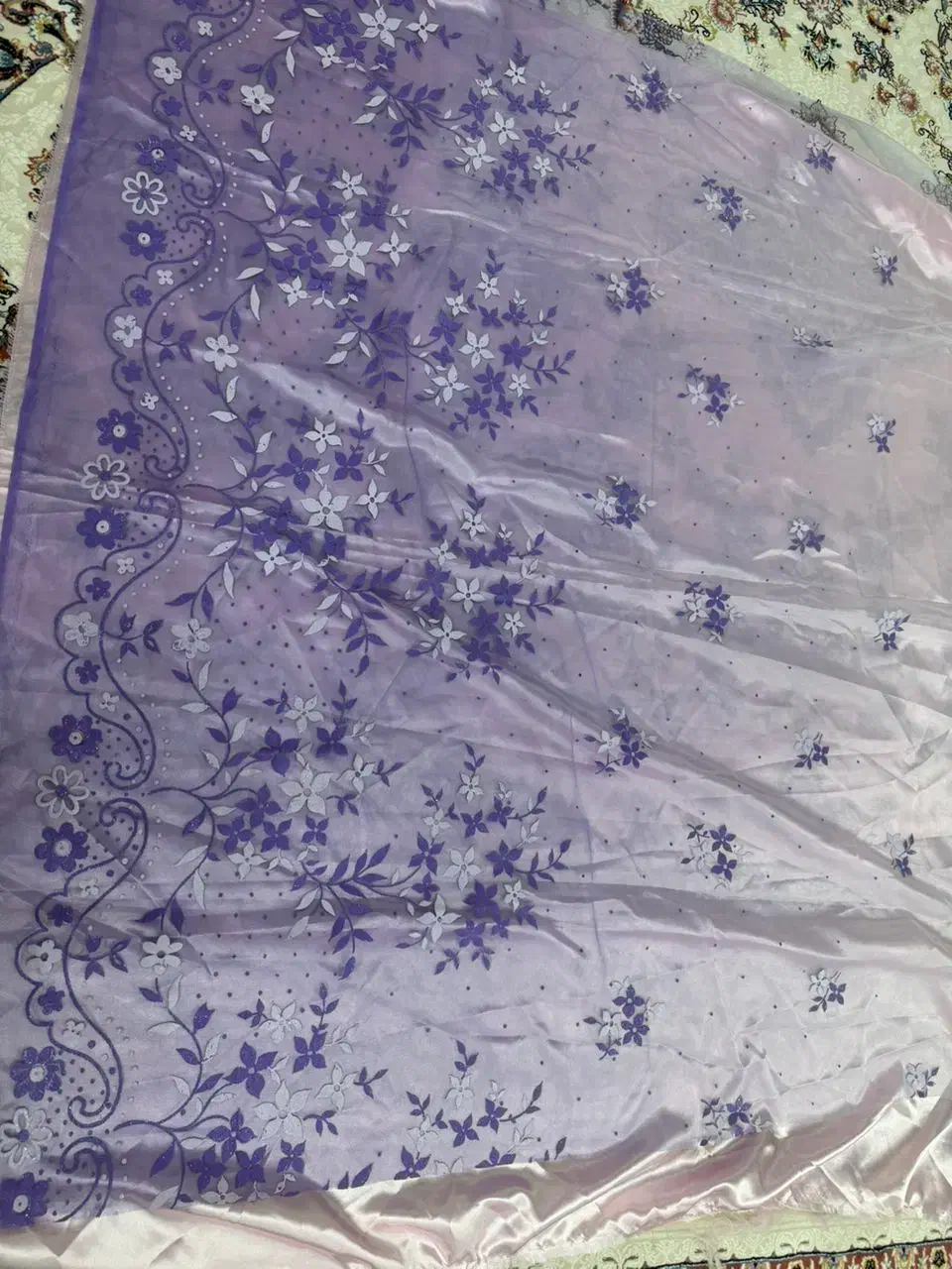 پارچه همراه ساتن|لباس|بهارستان, |دیوار