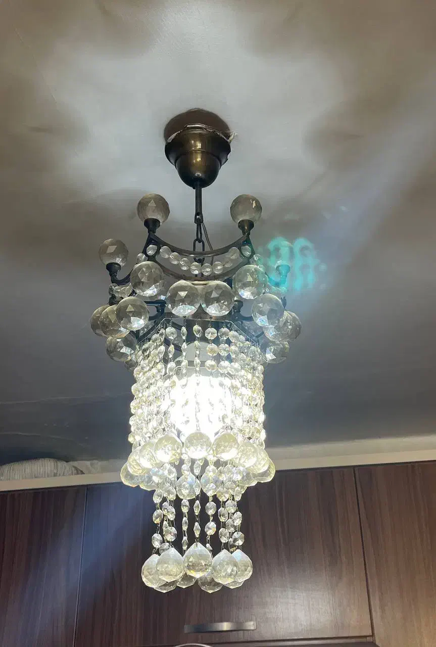 لوستر برنجی 8شاخه 16شعله و لوستر آشپزخانه|لوستر و چراغ آویز|قرچک, شهرک طلائیه|دیوار