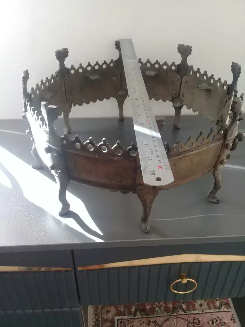 یکسری وسایل قدیمی برنجی و برنزی|کلکسیون اشیاء عتیقه|قزوین, |دیوار