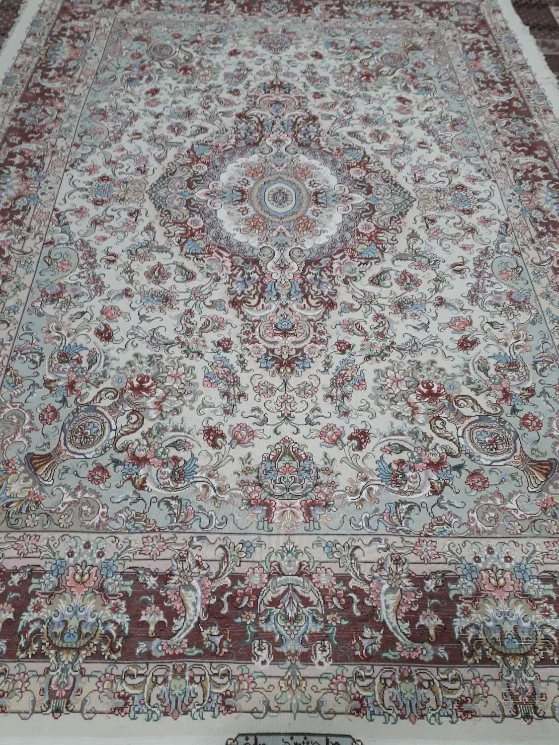 فرش خطیبی گلدانی|فرش|اسکو, |دیوار