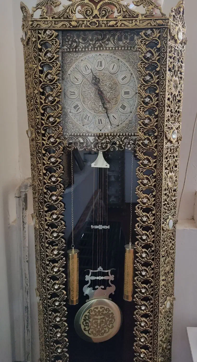 بوفه ساعت ایستاده و زیر تی وی برنز|بوفه، ویترین، کنسول|قیدار, |دیوار