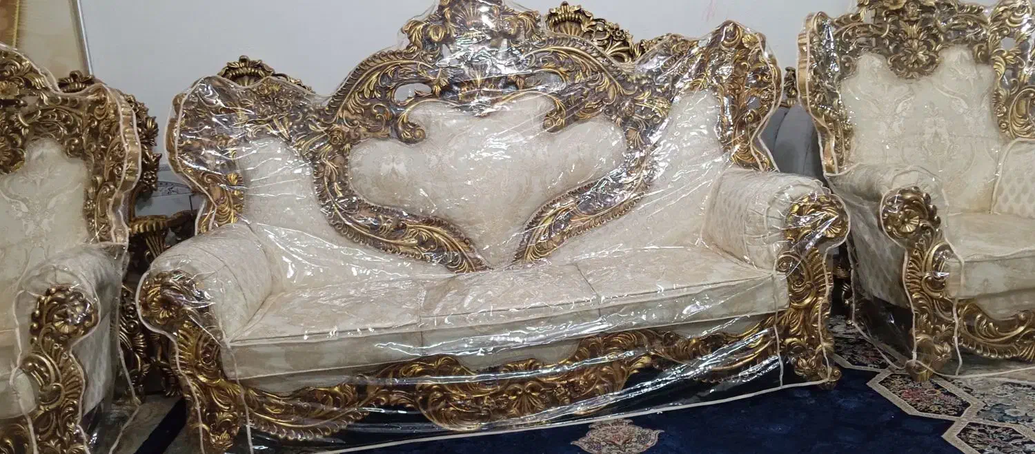 مبل ۹نفره سلطنتی در حد جهیزیه کار تهران|مبلمان خانگی و میز عسلی|تربتحیدریه, فتح المبین|دیوار