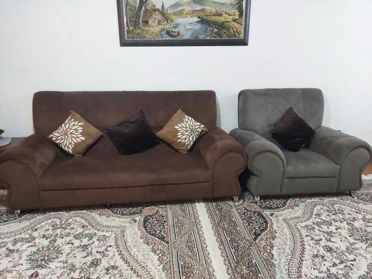 مبل راحتی|مبلمان خانگی و میز عسلی|پاکدشت, پارچین|دیوار