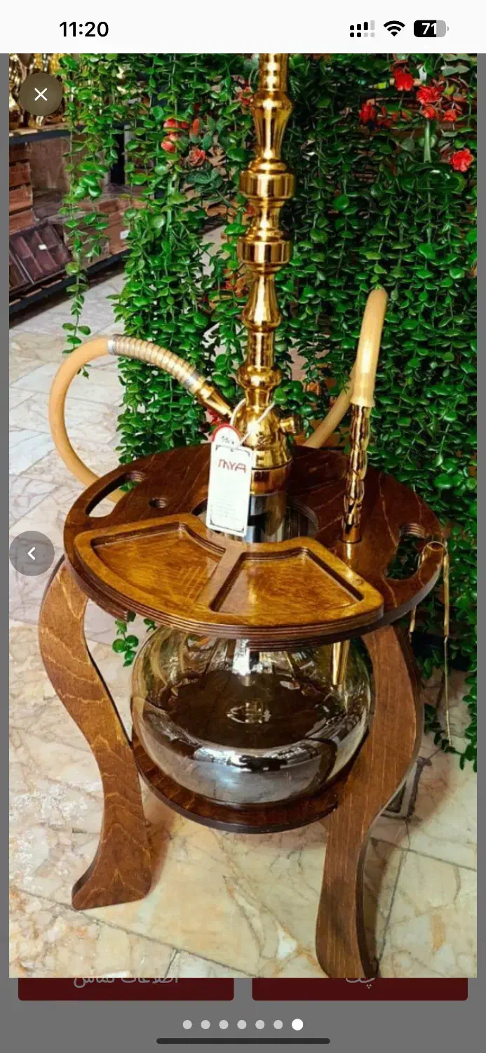 میز قلیون چوبی کافیبار ملزومات قهوه|کلکسیون و سرگرمی|مشهد, کوی المهدی|دیوار