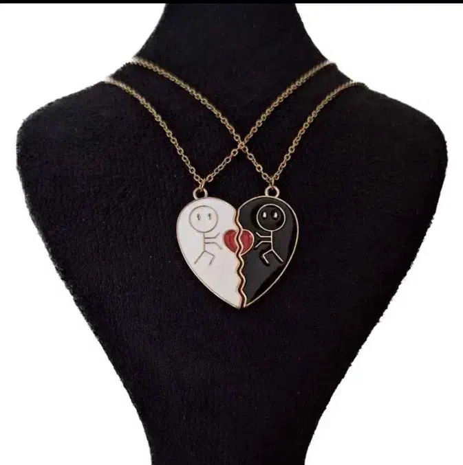 گردن بند قلب مکمل بسته 2عددی|بدلیجات|شیراز, دارالرحمه|دیوار