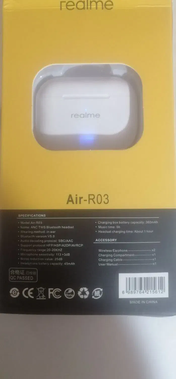 ایرپاد ریلمی نویز کنسلینگ|لوازم جانبی موبایل و تبلت|تربت‌حیدریه, ۴۵ متری|دیوار