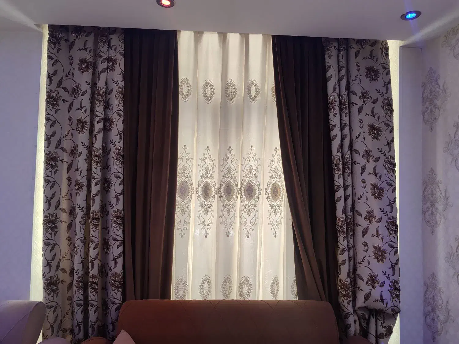 پرده سالن و پذیرایی|پرده، رانر، رومیزی|شاهین‌شهر, سعدی شمالی|دیوار