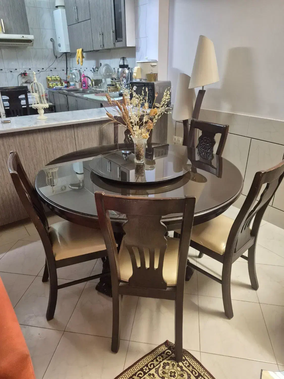 میز ناهار خوری ۶ نفره|میز و صندلی غذاخوری|دلیجان, |دیوار