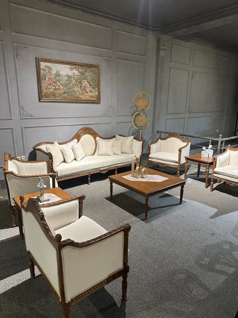 مبلمان سلطنتی استیل راحتی مدل مونالی باراث|مبلمان خانگی و میز عسلی|شاندیز, |دیوار