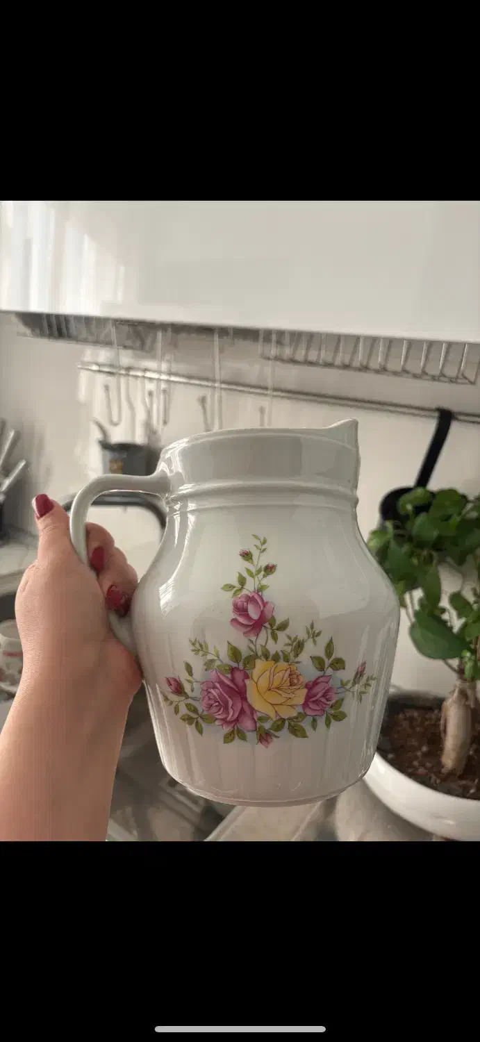 دیس گل سرخی و پارچ گل سرخی|کلکسیون اشیاء عتیقه|تهران, صادقیه|دیوار