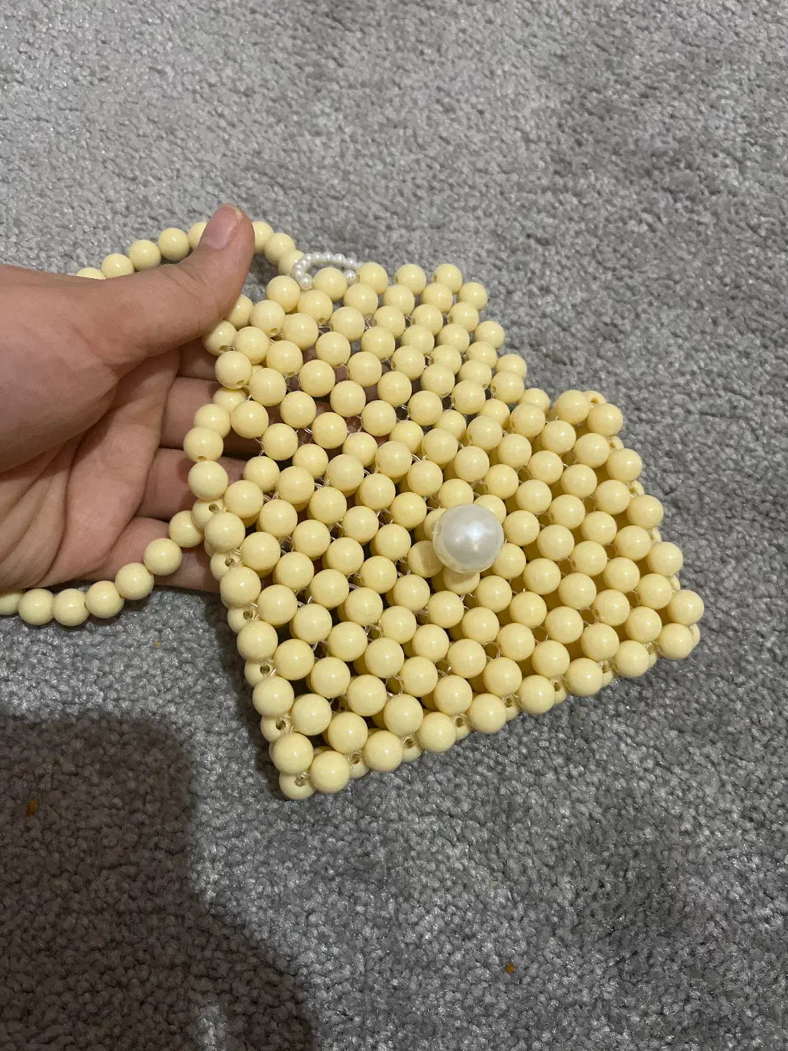 جاکارتی مرواریدی کرم رنگ|کیف، کفش، کمربند|ساوه, |دیوار