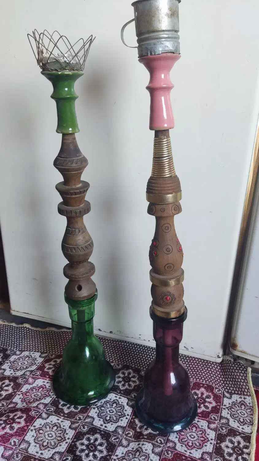 دو عدد قلیان چوبی|کلکسیون و سرگرمی|پاکدشت, خاتون آباد|دیوار