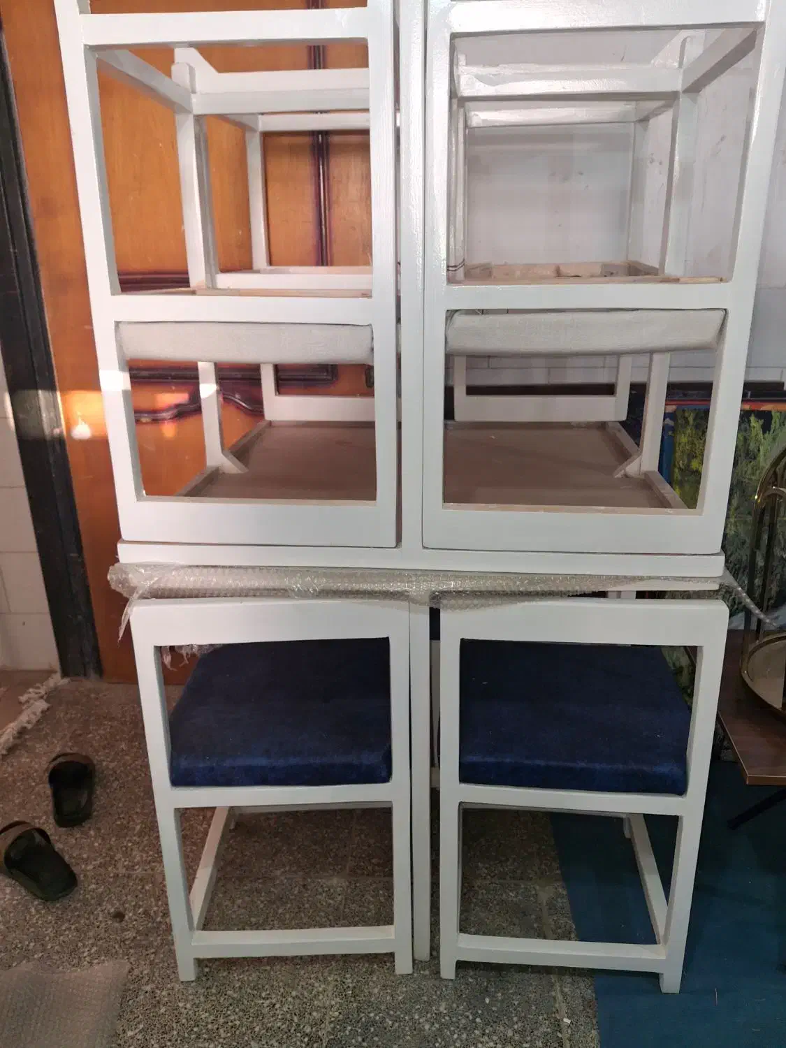 میزغذاخوری4نفره کم جا|میز و صندلی غذاخوری|بندر گناوه, |دیوار