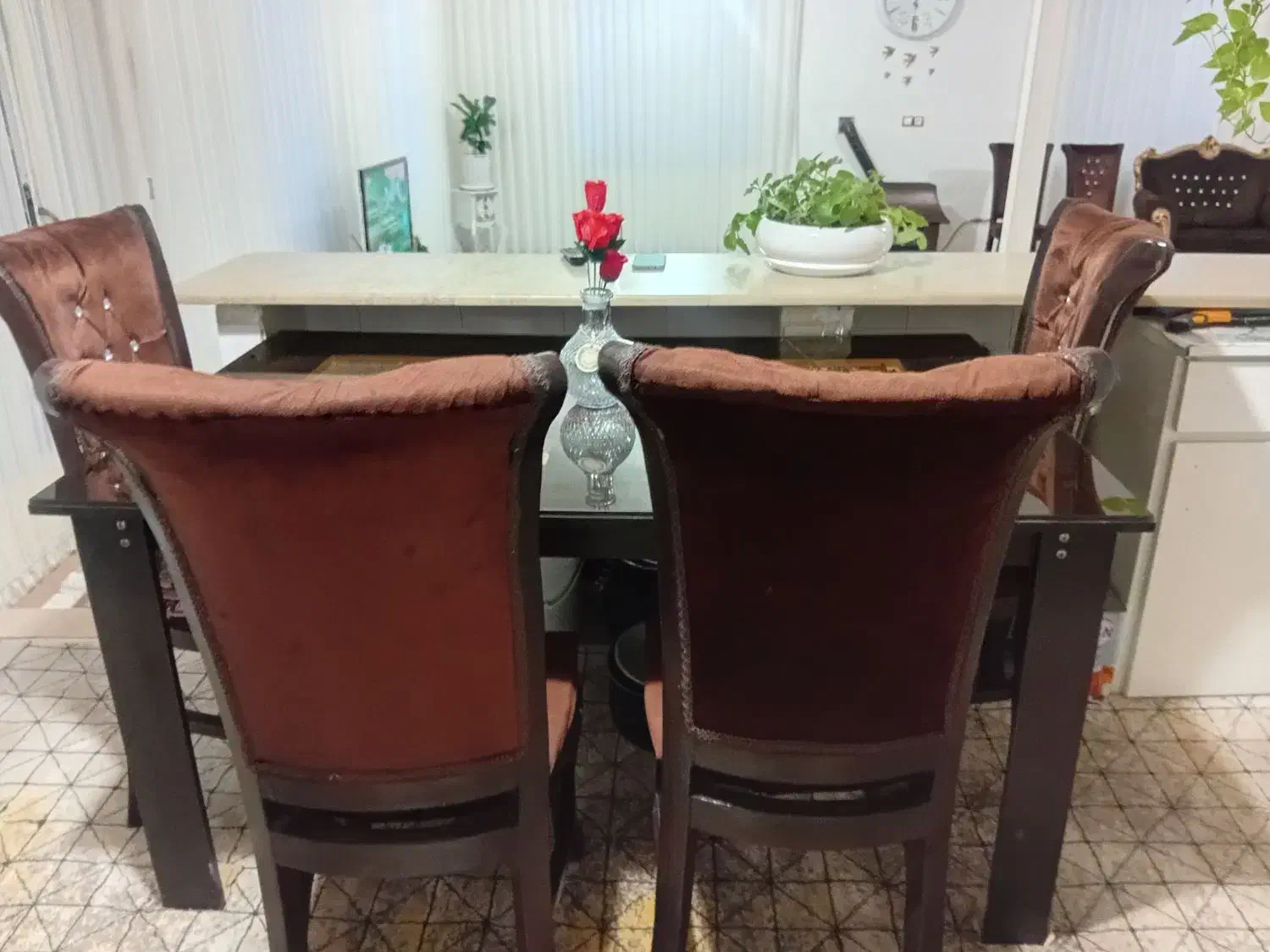 میز ناهارخوری|میز و صندلی غذاخوری|کرمانشاه, |دیوار