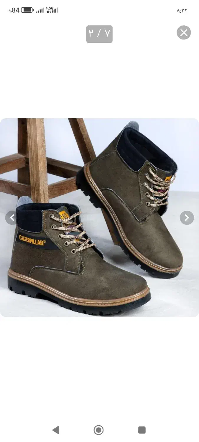 کفش نیم بوت چرم مشکی|کیف، کفش، کمربند|سنگان, |دیوار