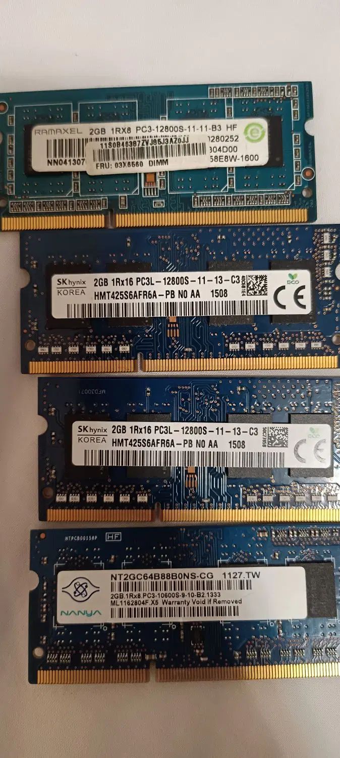 رم ۴ و 2 ddr3 لپتاپی و کیس|قطعات و لوازم جانبی رایانه|تهران, دارآباد|دیوار