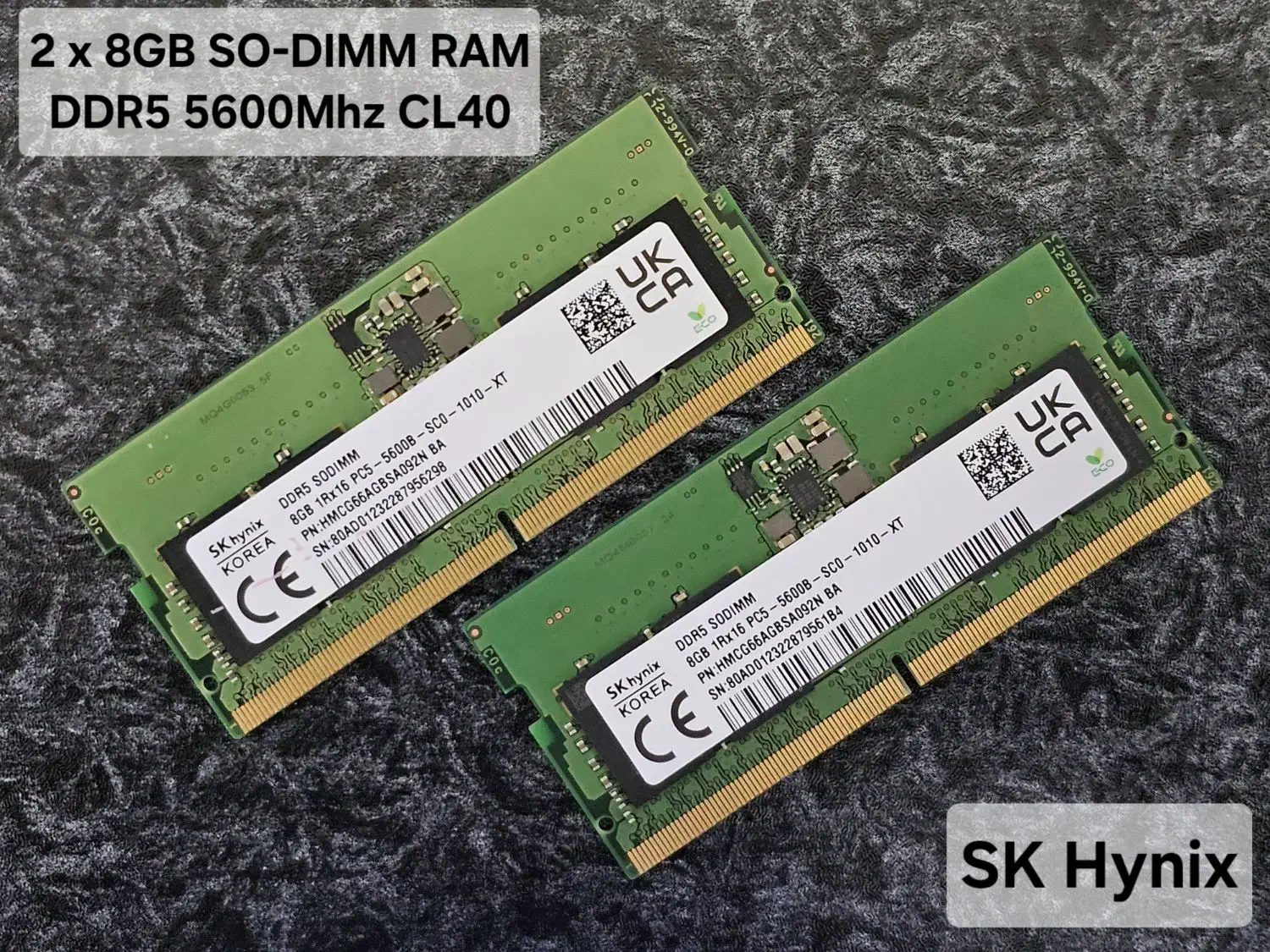 رم لپ تاپ DDR5 هشت گیگ 5600 دو عدد هاینیکس کره|قطعات و لوازم جانبی رایانه|اصفهان, نقش جهان|دیوار